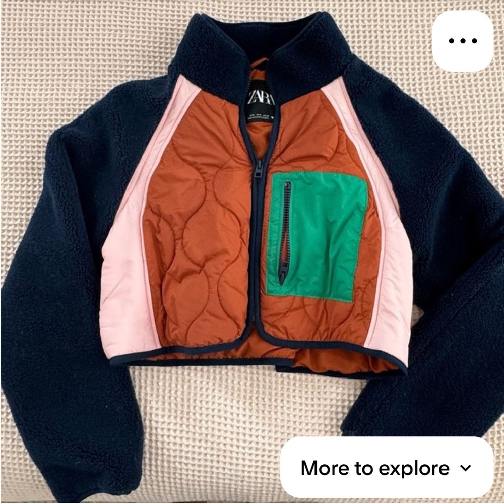 Zara Multicolor Bomber Jacket